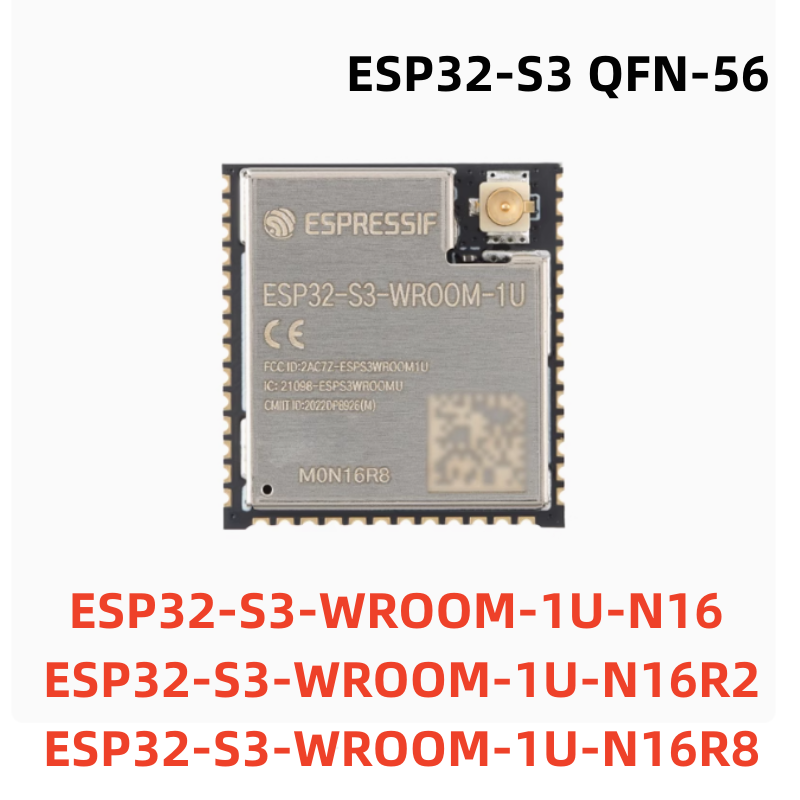 Esp32 S3 Devkitc 1 - Bluetoothワイヤレスモジュール,Wi-Fi,デュアルコア,ble 5.0, 16mb,フラッシュ,ESP32-S3, ESP32-S3-WROOM-1U,n16,n16r2,n16r8