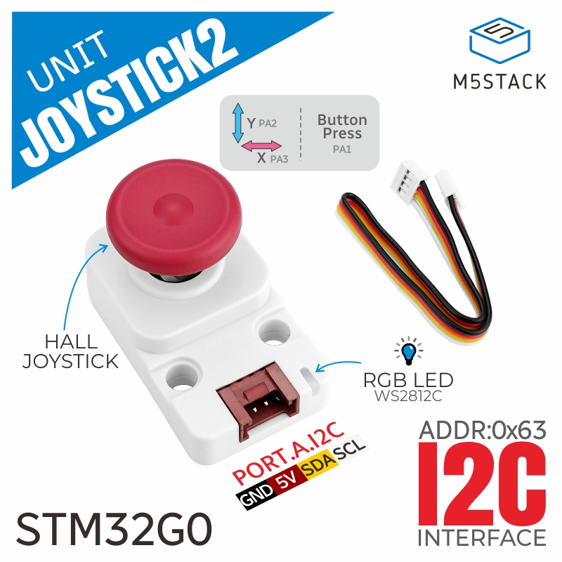 M5Stack Core2 - M5Stack 公式 I2c ジョイスティック 2 ユニット