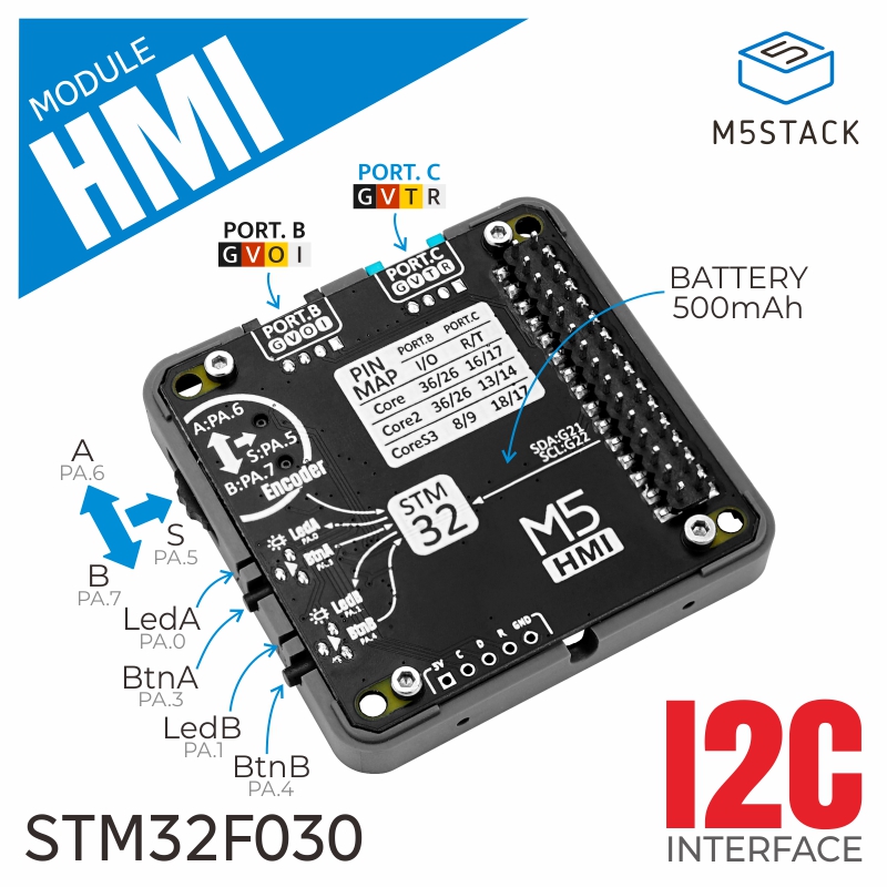エンコーダと500mAhバッテリーを備えたm5スタックの公式 - M5Stack Core2 のレビューと価格
