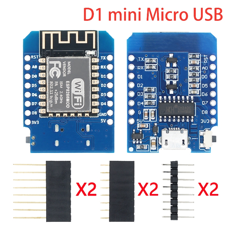 マイクロ USB/タイプ C USB WeMos D1 ミニ - Nodemcuv2 のレビューと価格