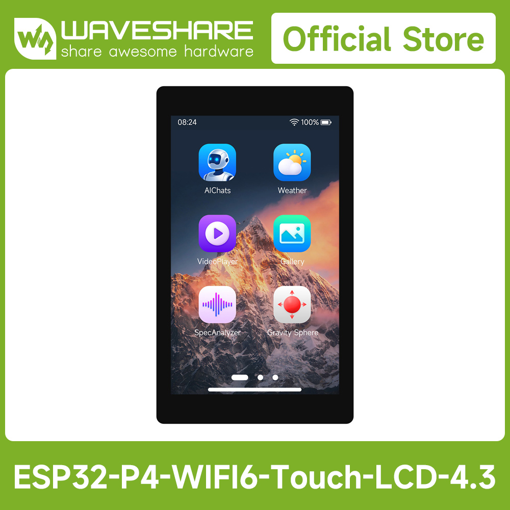 Waveshare ESP32-P4-WIFI6 4.3イン - Waveshare Esp32 のレビューと価格